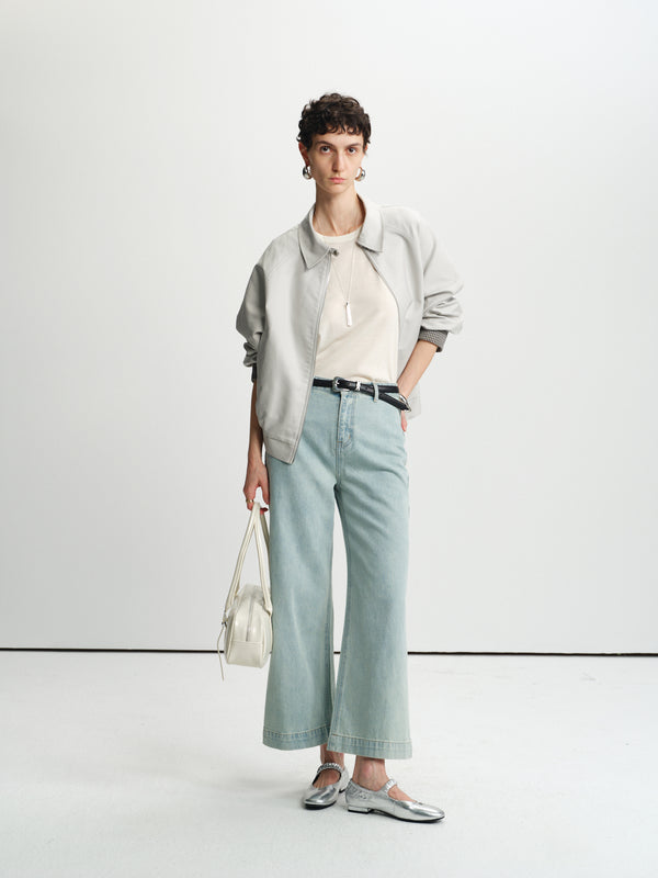 Pale Horizon Straight-Leg Jeans