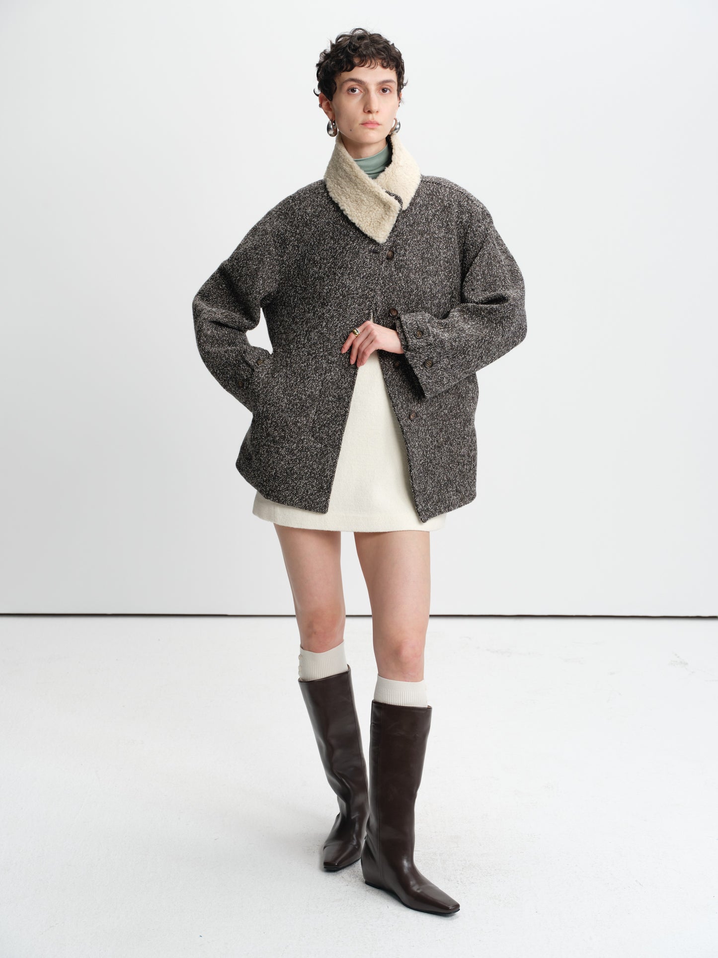 Quiet Loft Tweed Coat