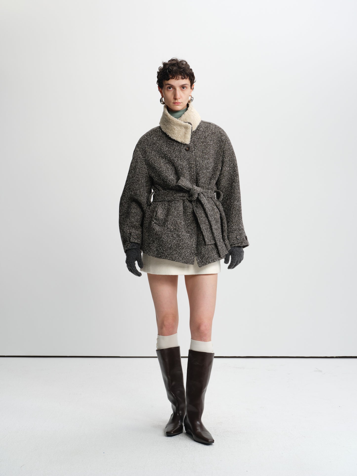 Quiet Loft Tweed Coat