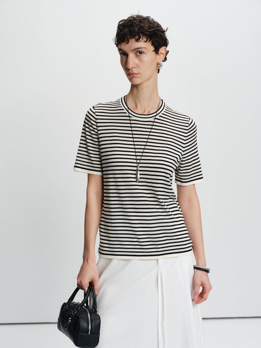 Glacier Stripe Merino Tee