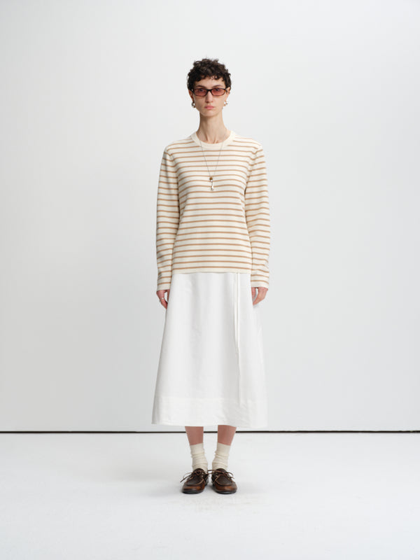 Linear Merino Stripe Knit Tee