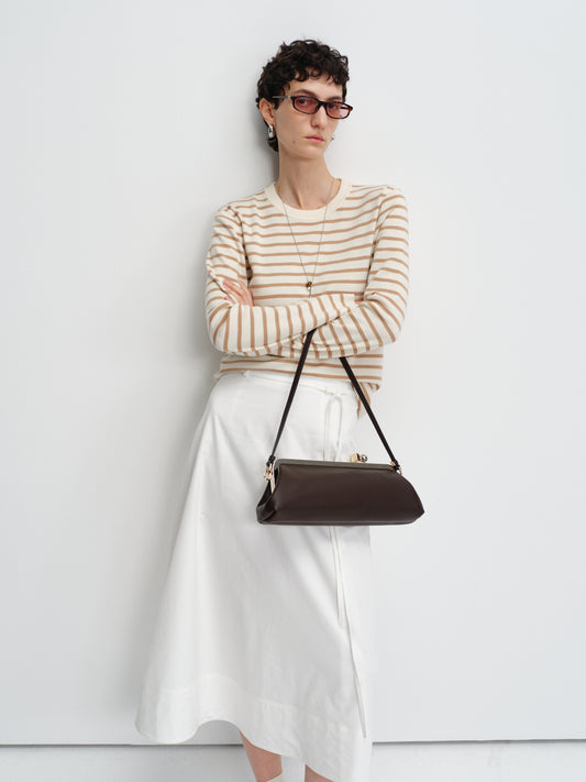 Linear Merino Stripe Knit Tee