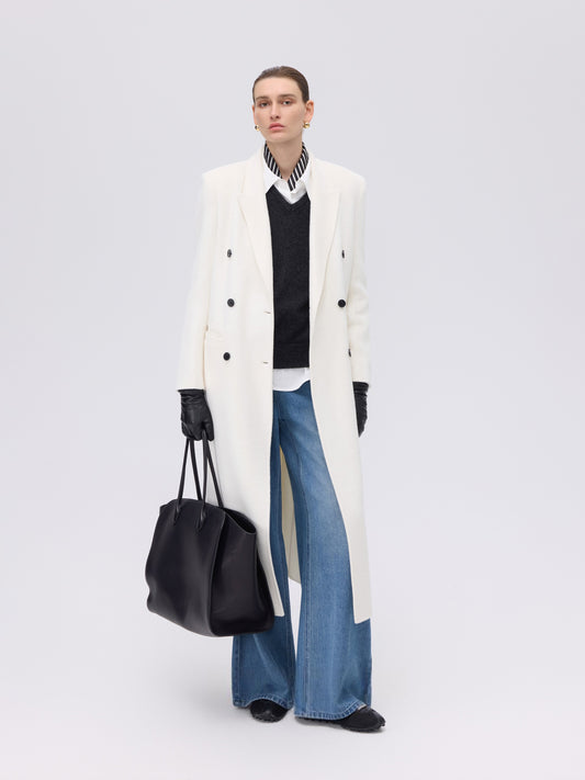 Double-Breasted Wool–Mohair Coat