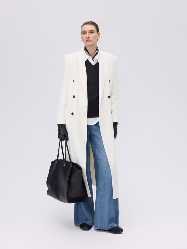 Double-Breasted Wool–Mohair Coat