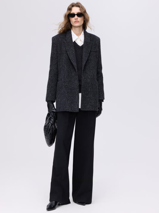 Belted Wool–Alpaca Coat