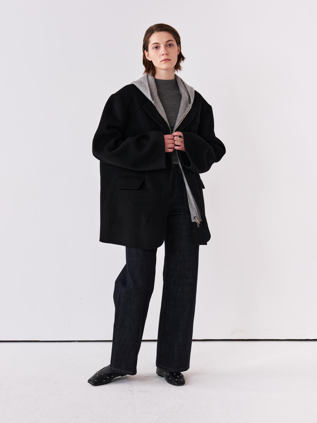 Fold Wool Blazer