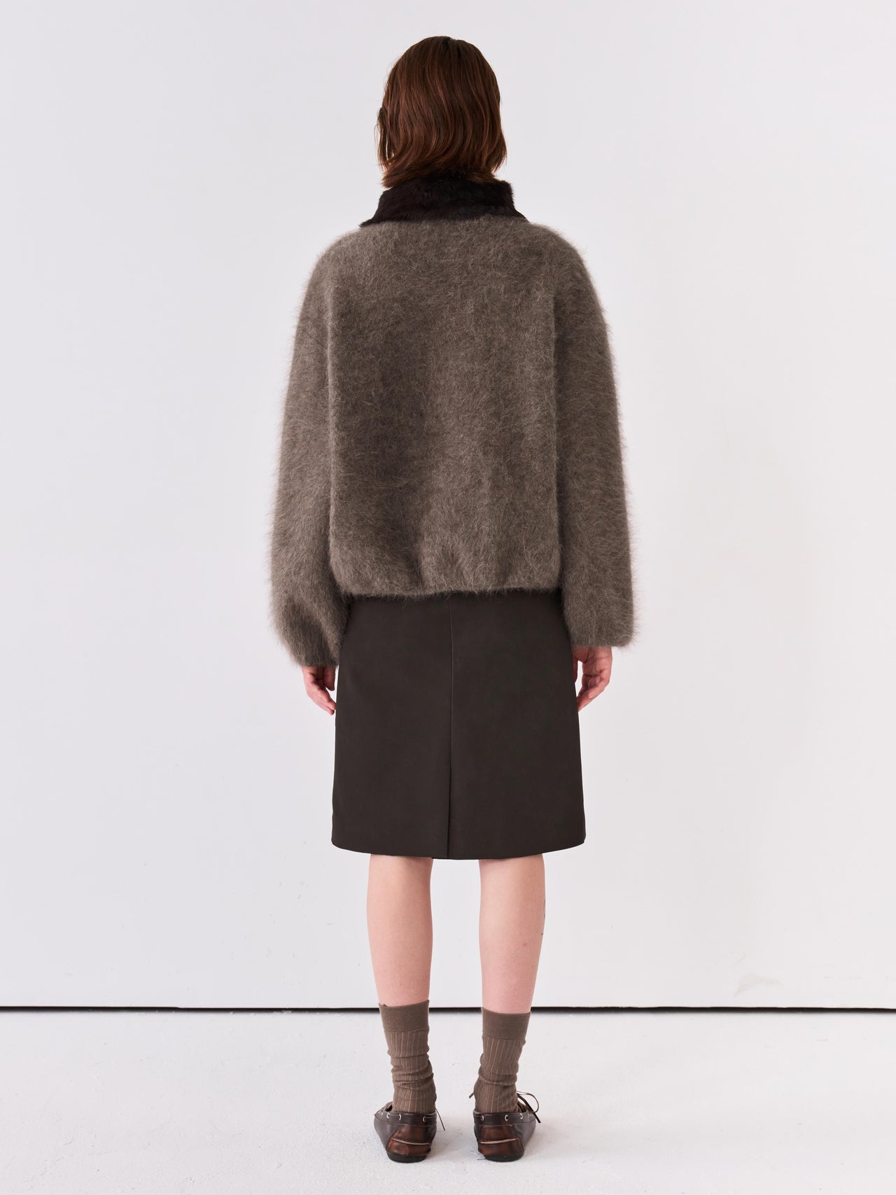 Plush Collar Jacket