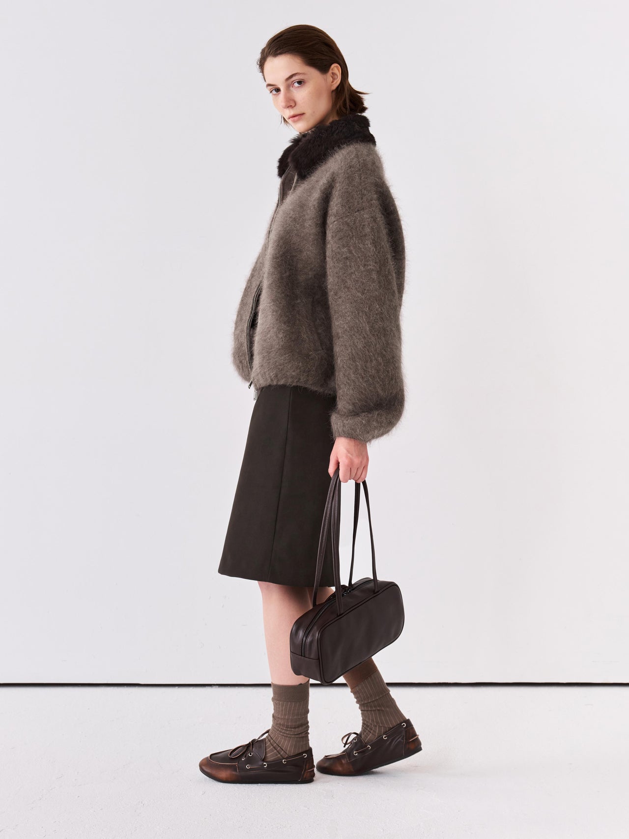 Plush Collar Jacket
