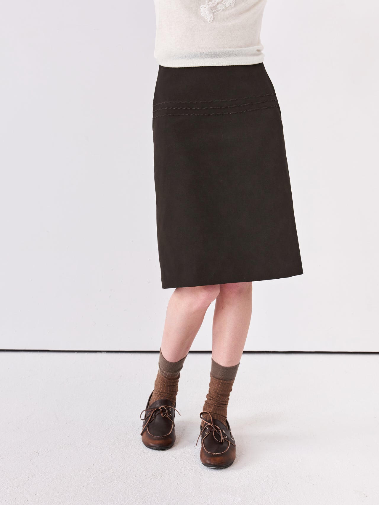 Relief Midi Skirt
