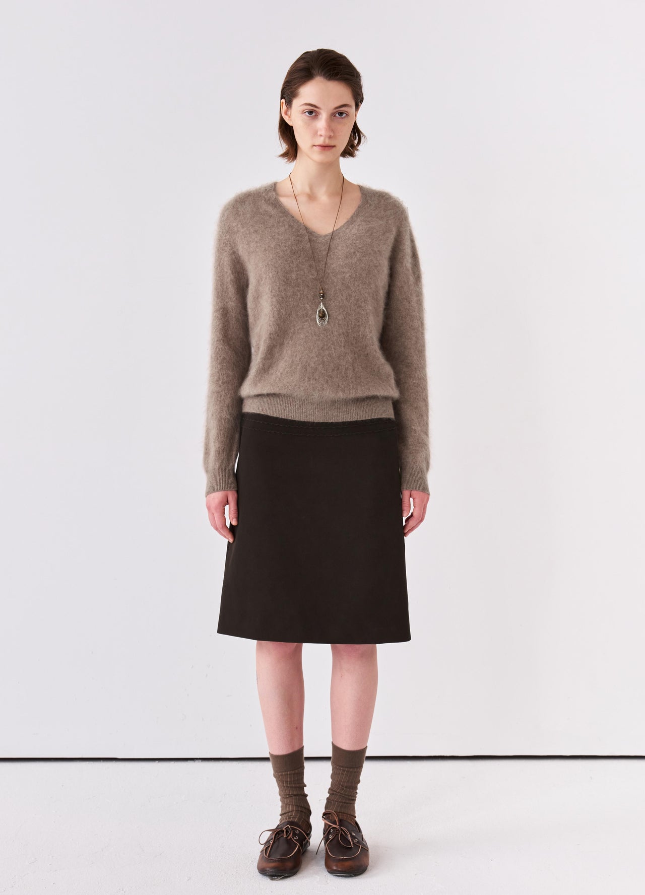 Relief Midi Skirt