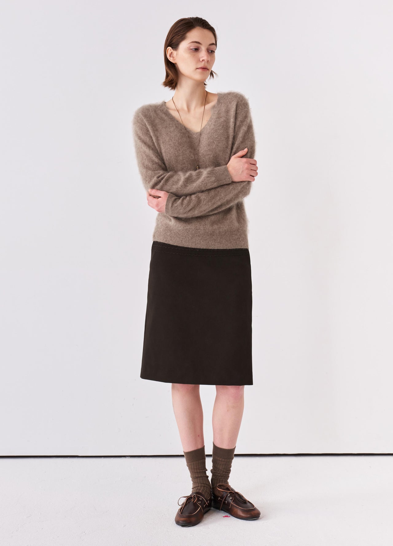 Relief Midi Skirt