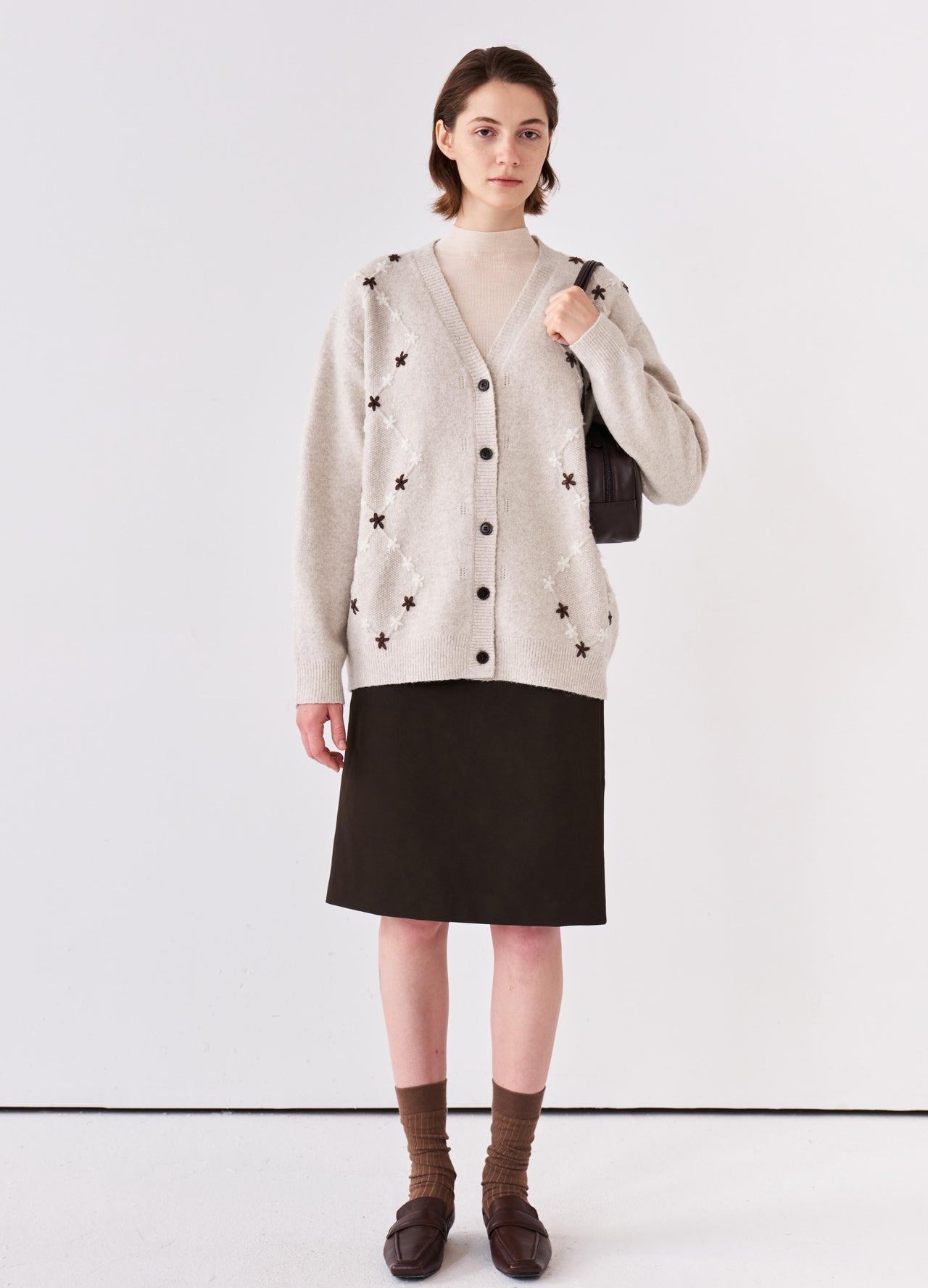 Relief Midi Skirt