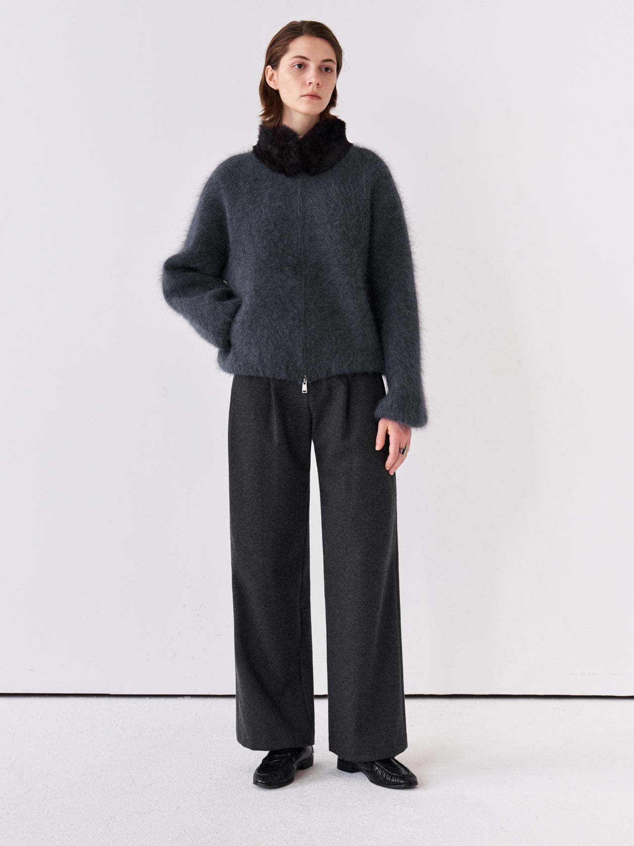 Plush Collar Jacket