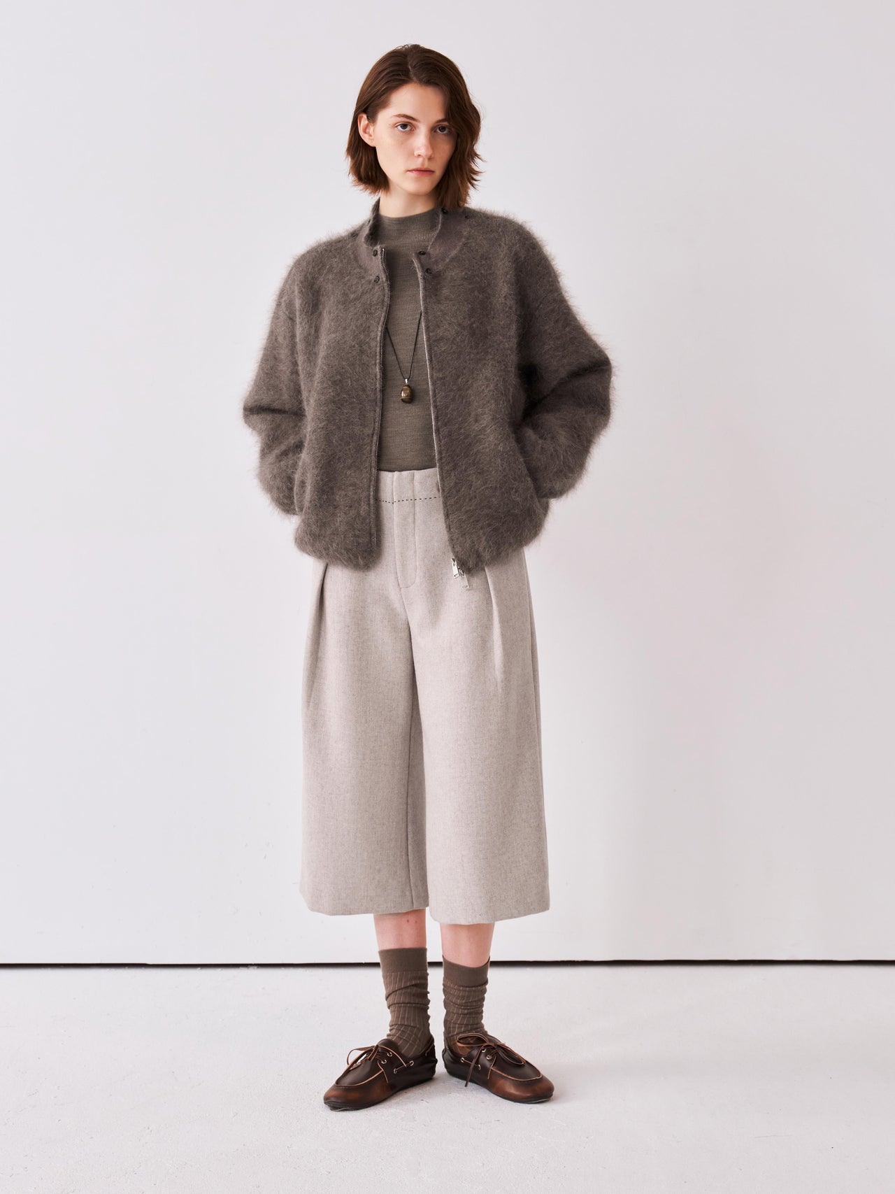 Plush Collar Jacket