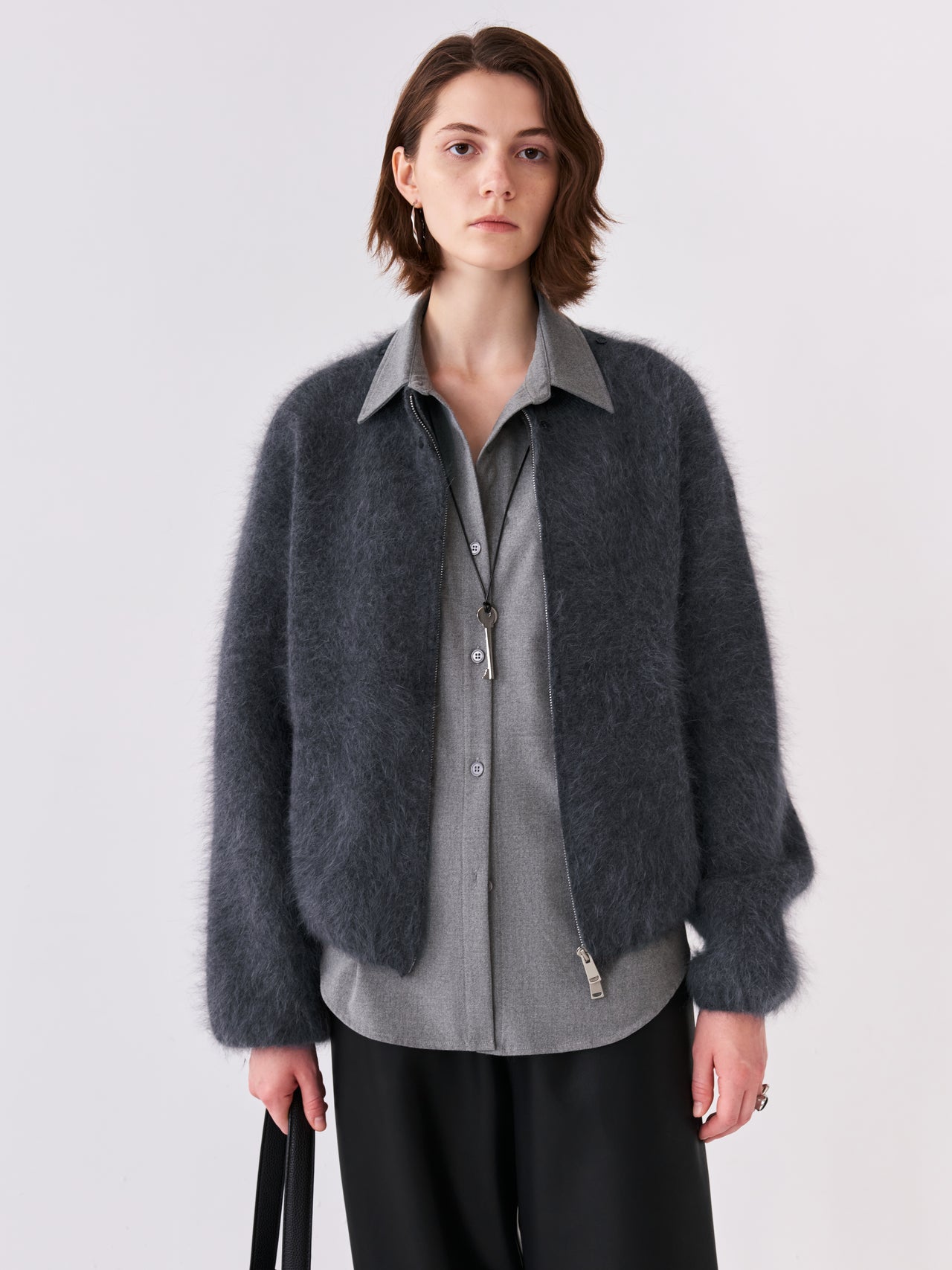 Plush Collar Jacket