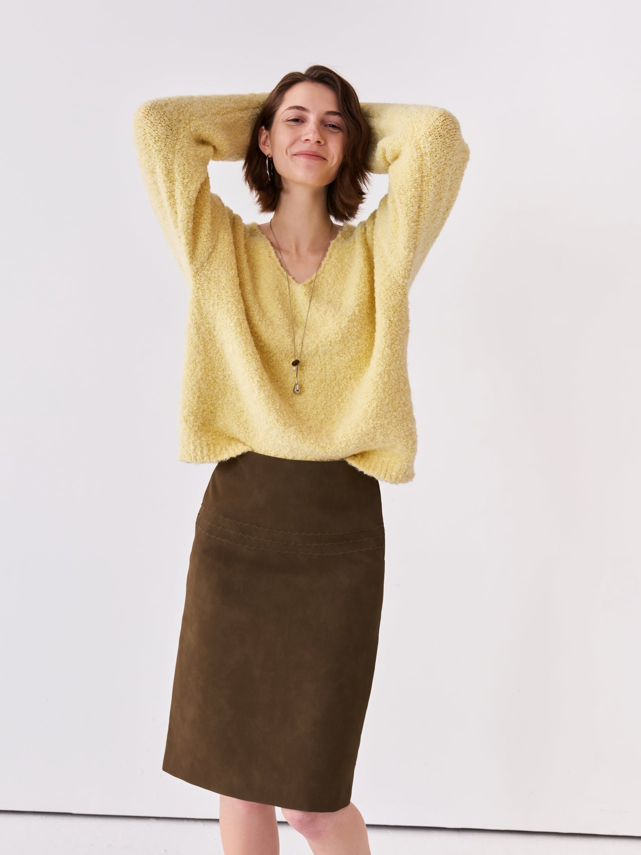 Relief Midi Skirt