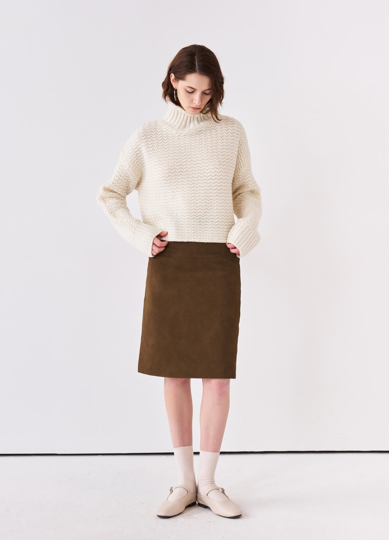 Relief Midi Skirt
