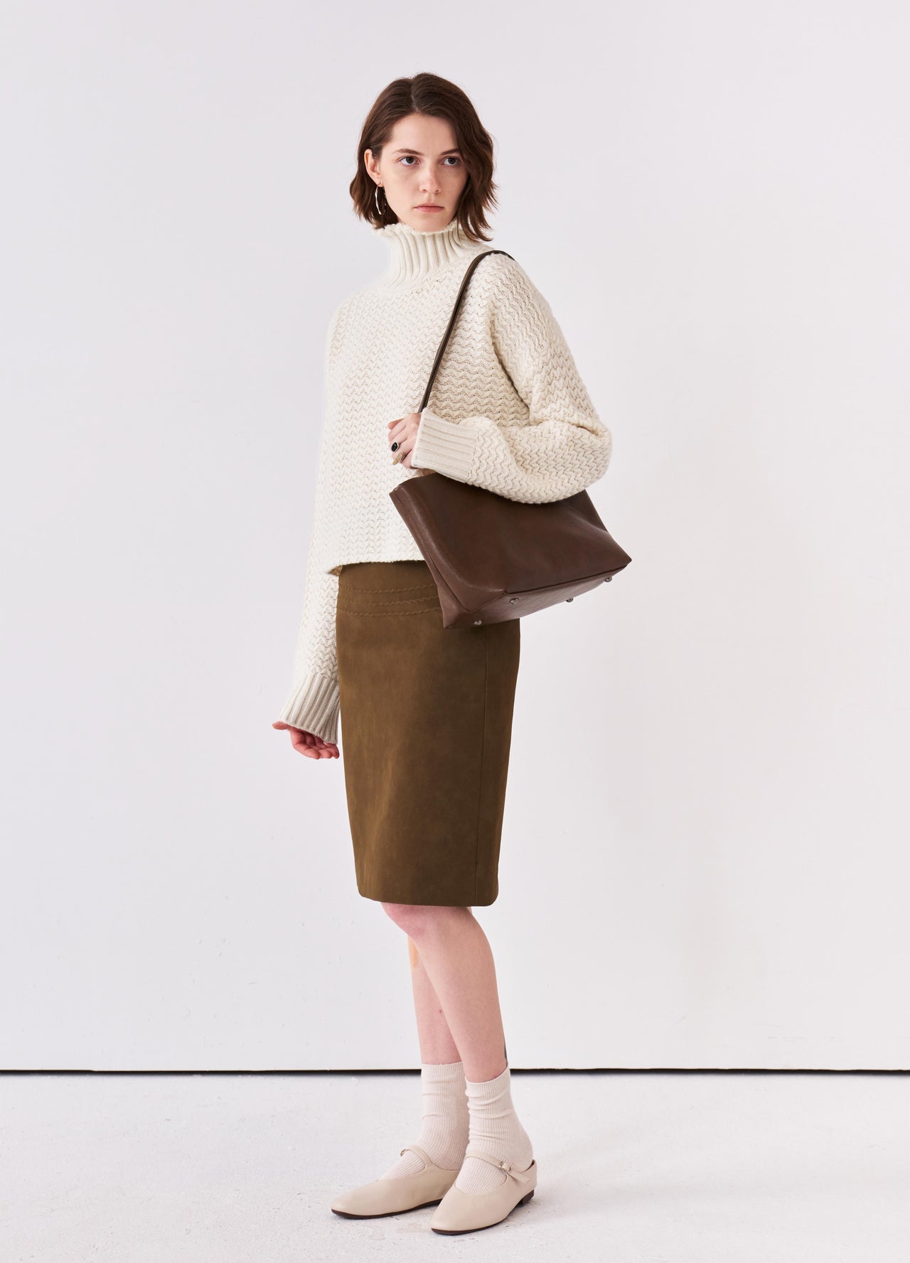 Relief Midi Skirt