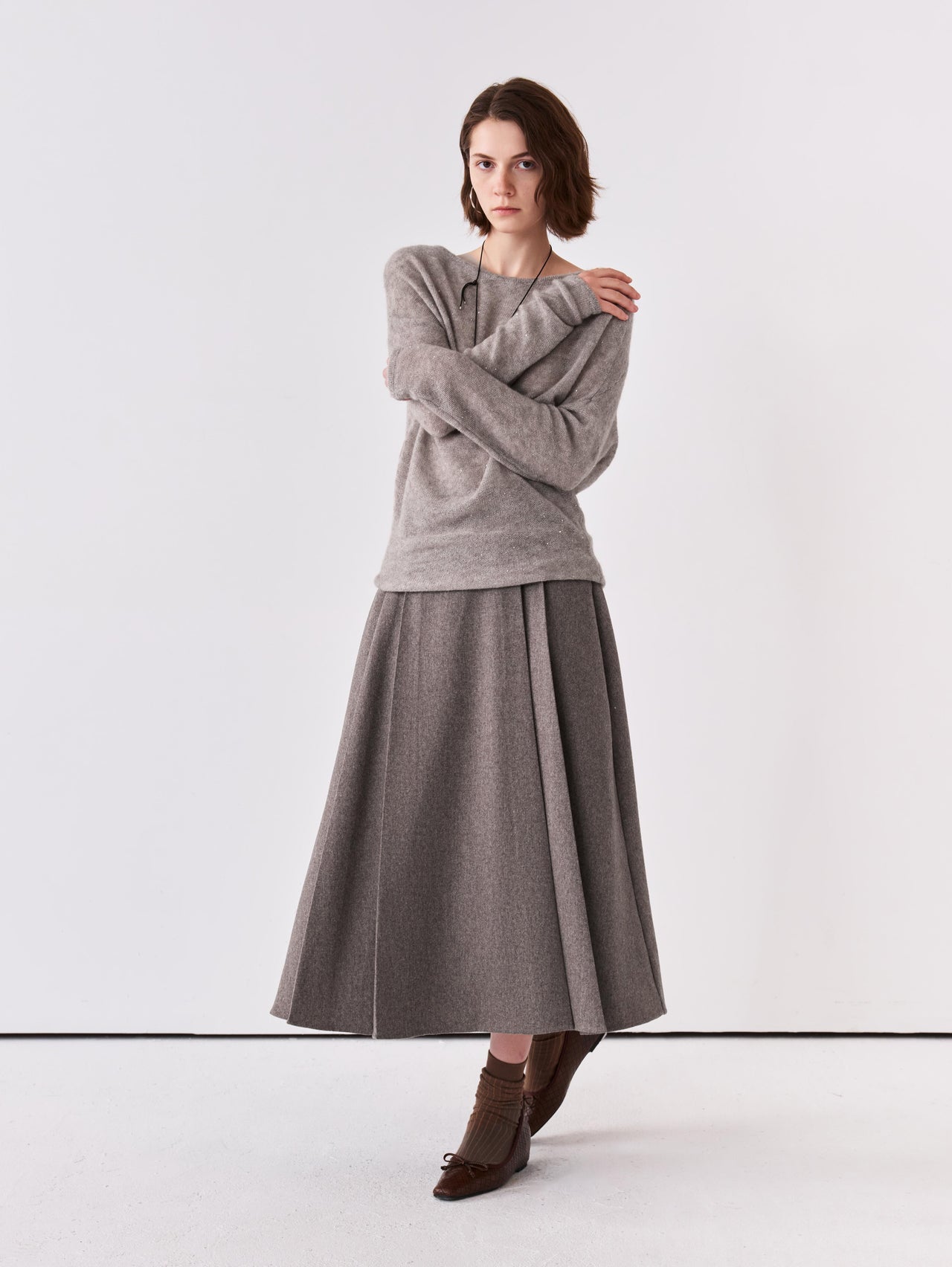 Arc Pleat Skirt