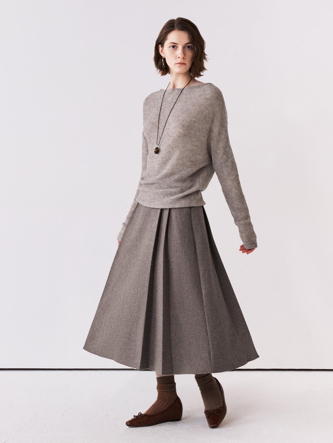 Arc Pleat Skirt