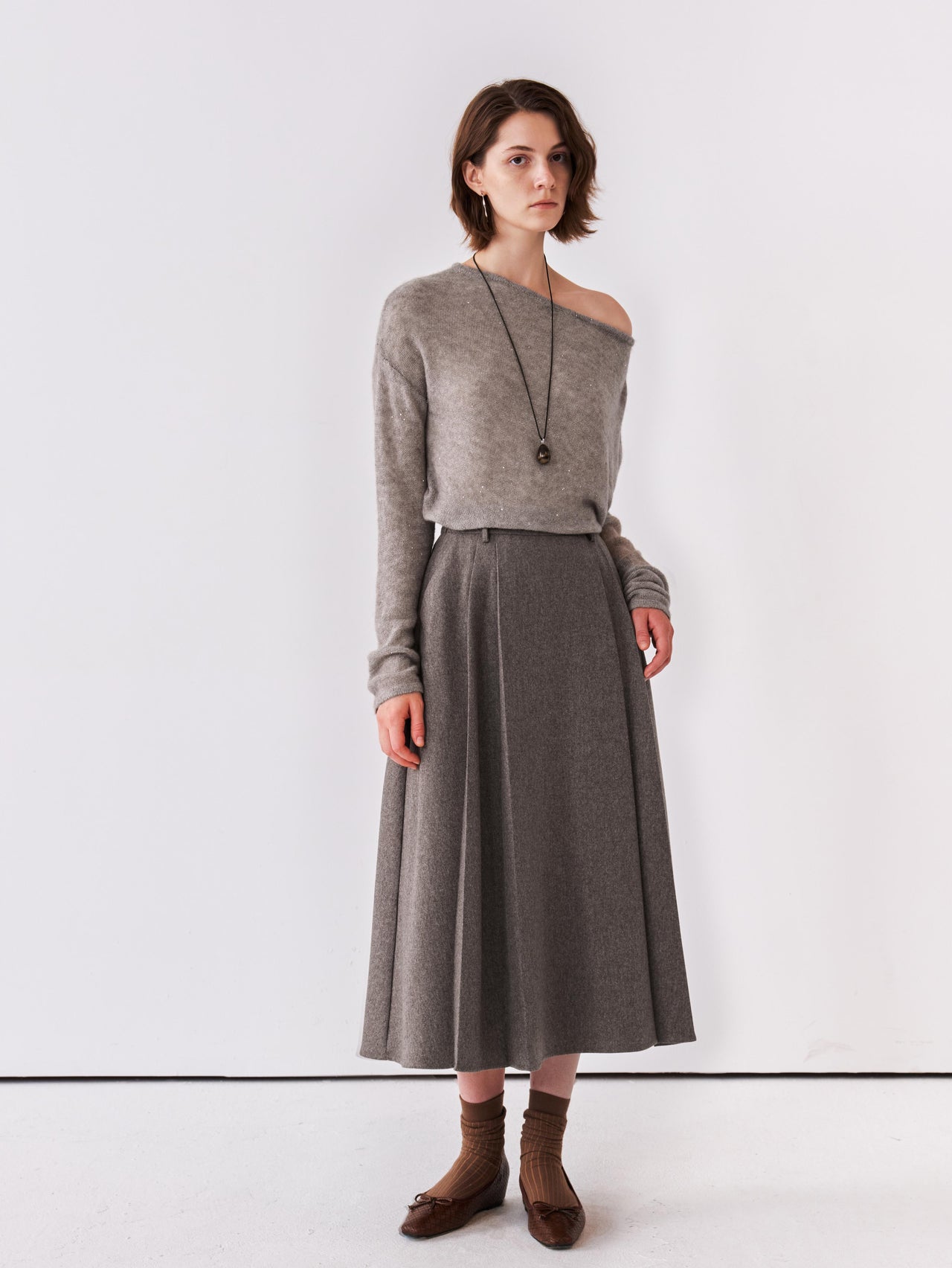 Arc Pleat Skirt