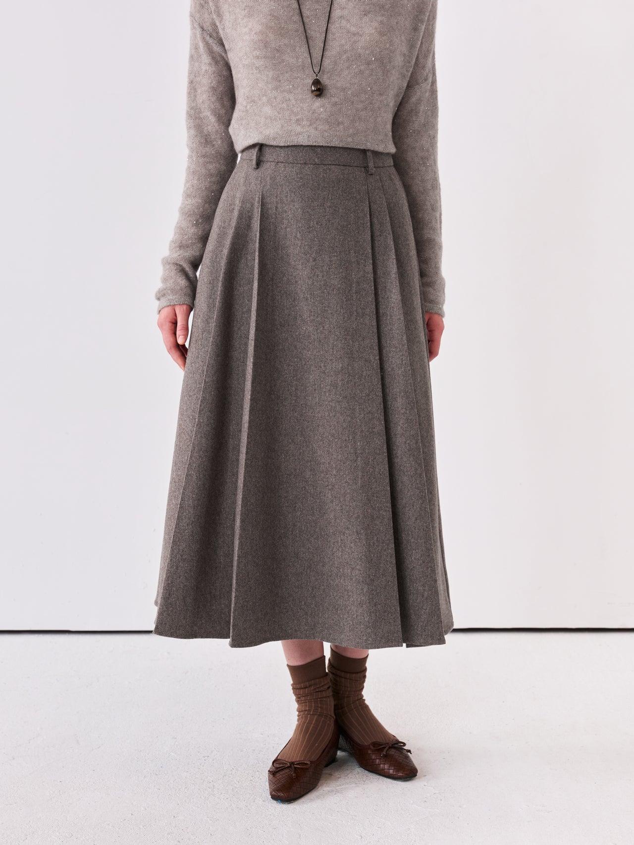 Arc Pleat Skirt