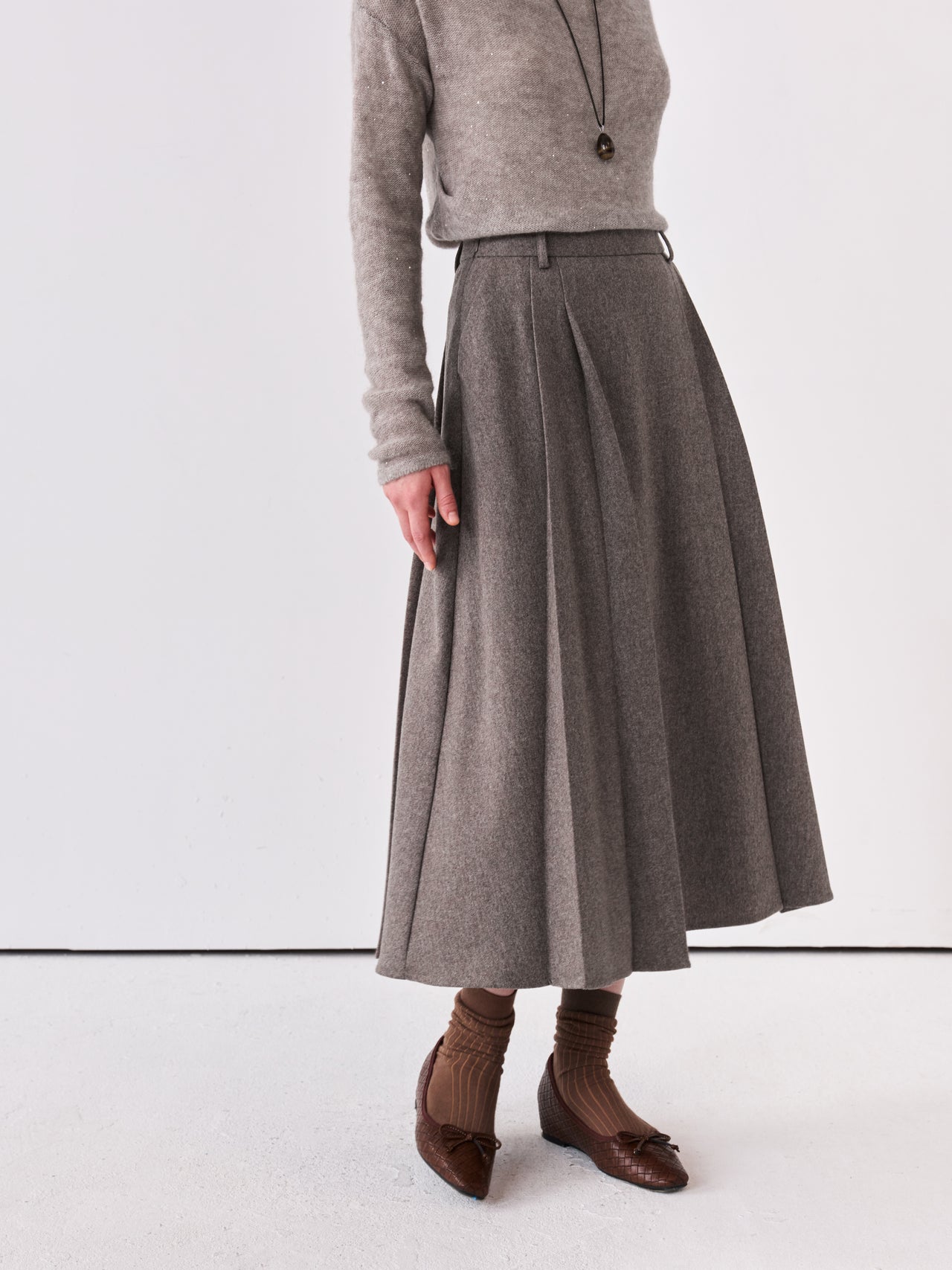Arc Pleat Skirt