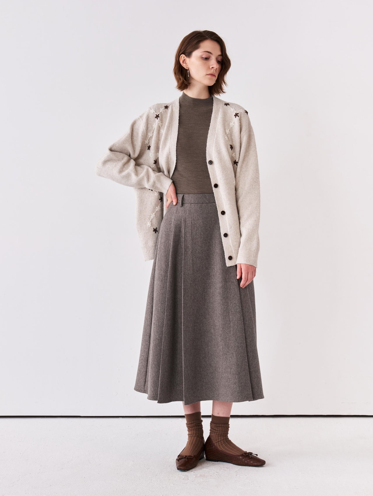 Arc Pleat Skirt