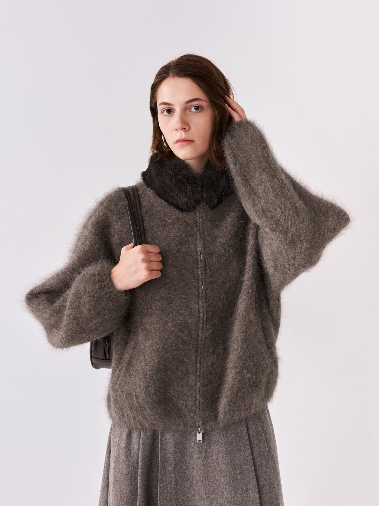 Plush Collar Jacket