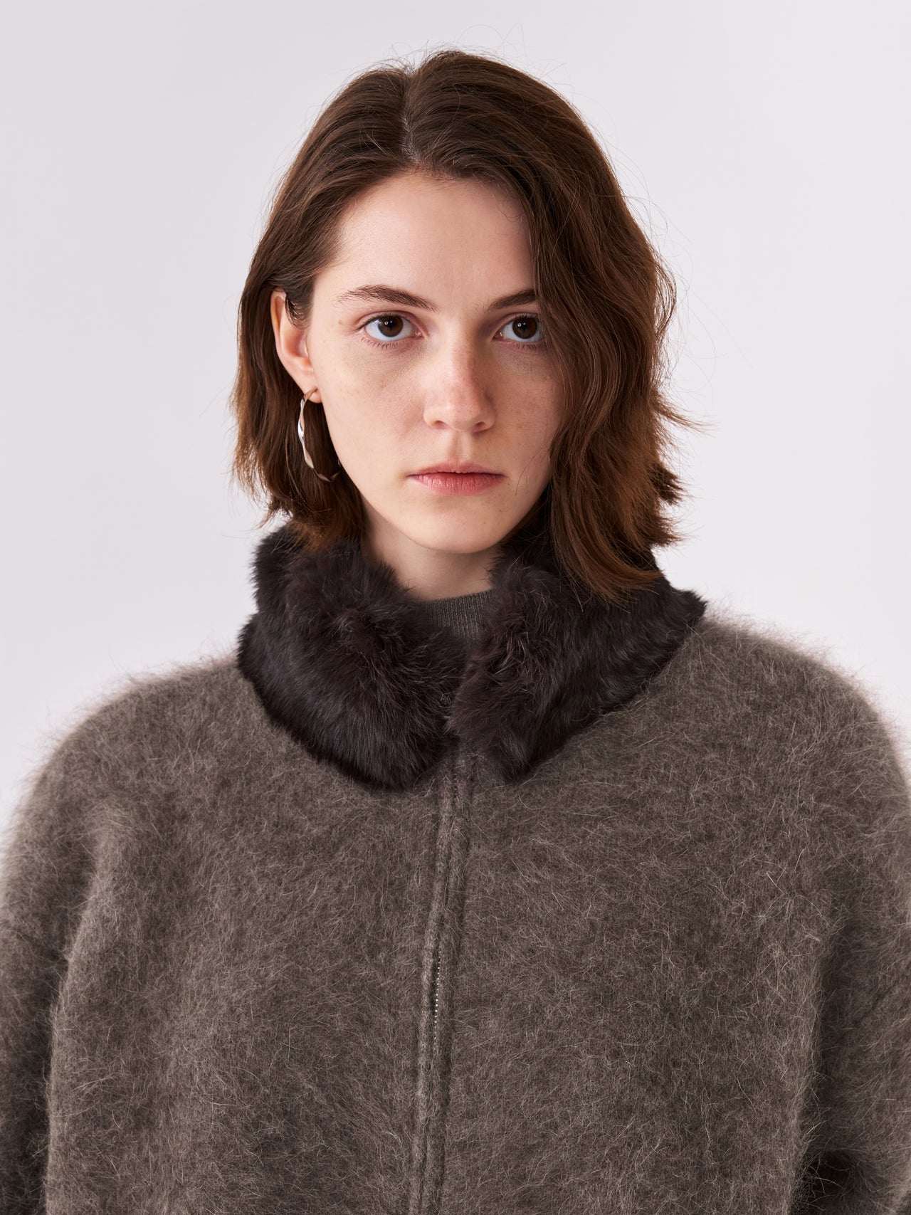Plush Collar Jacket