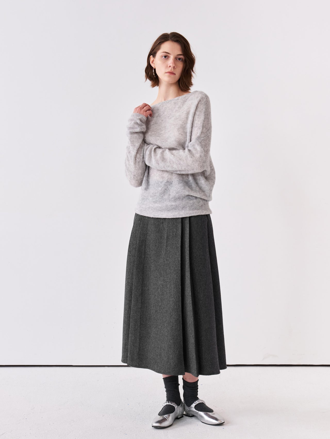 Arc Pleat Skirt