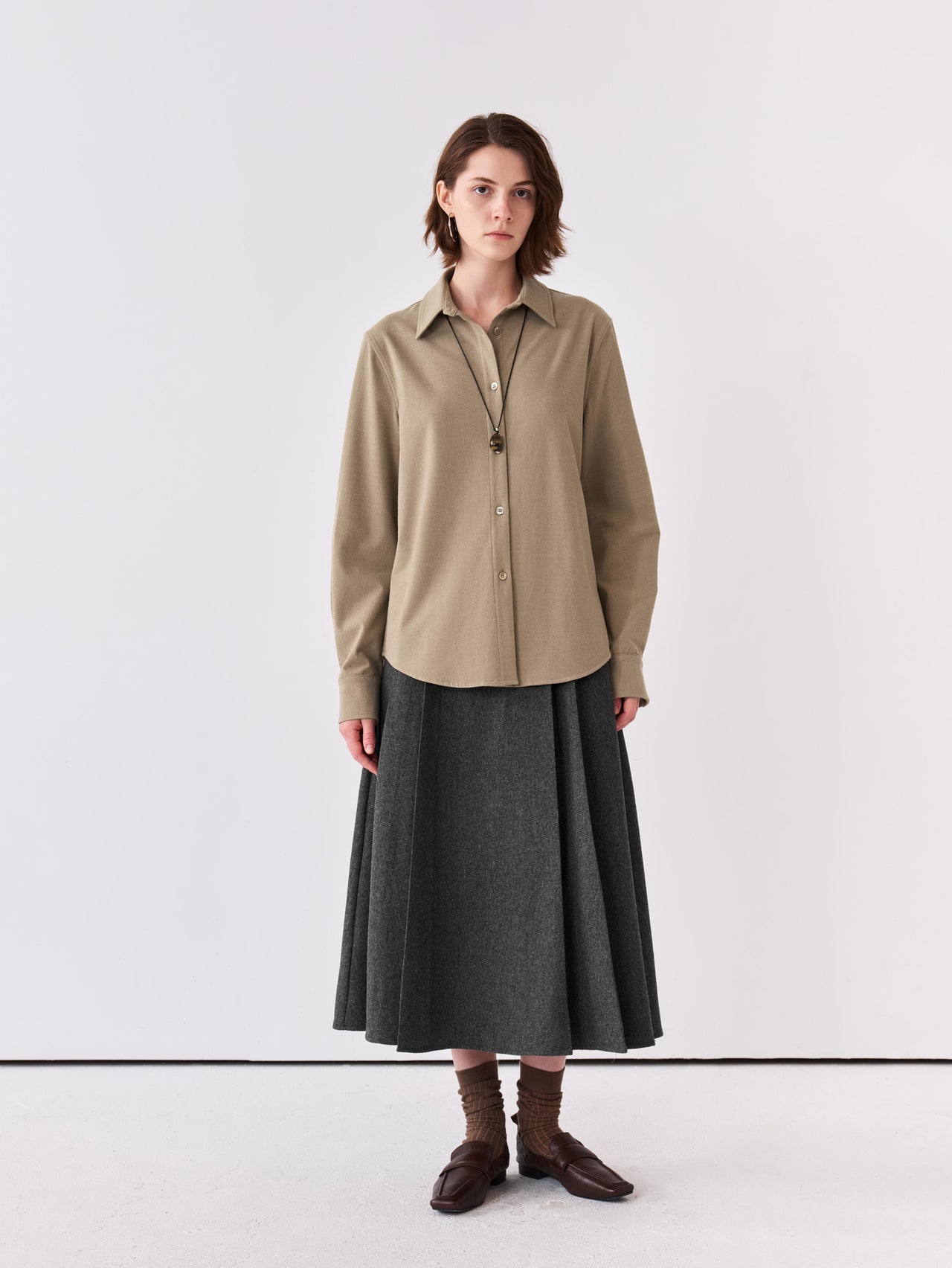 Arc Pleat Skirt