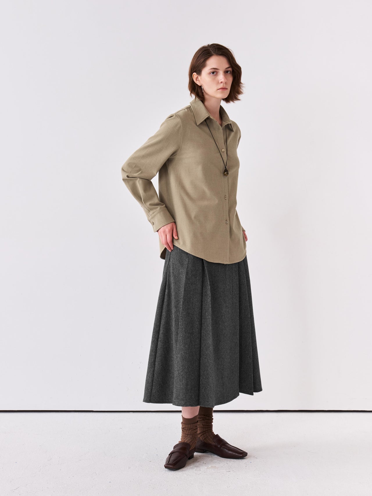 Arc Pleat Skirt