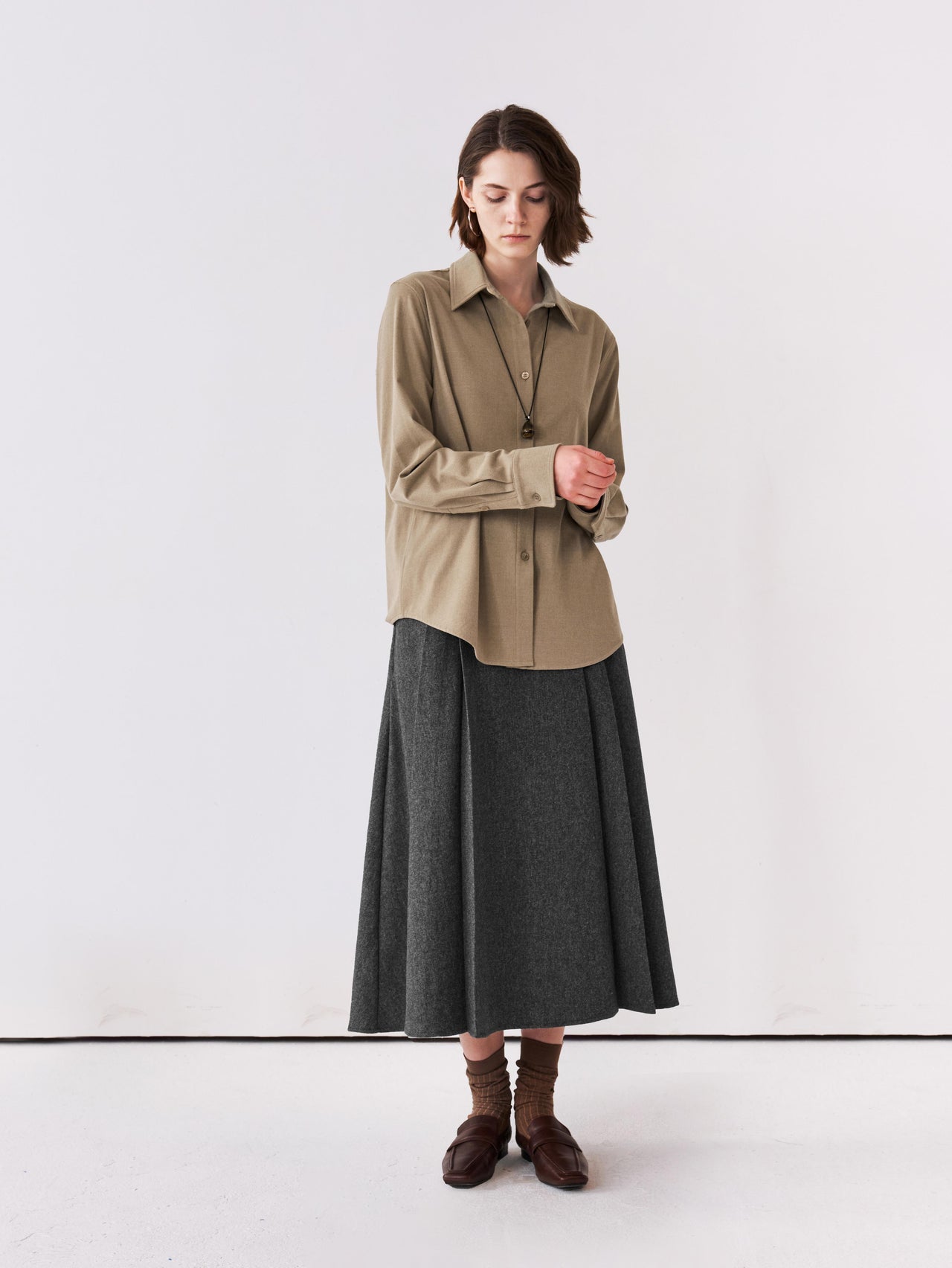 Arc Pleat Skirt