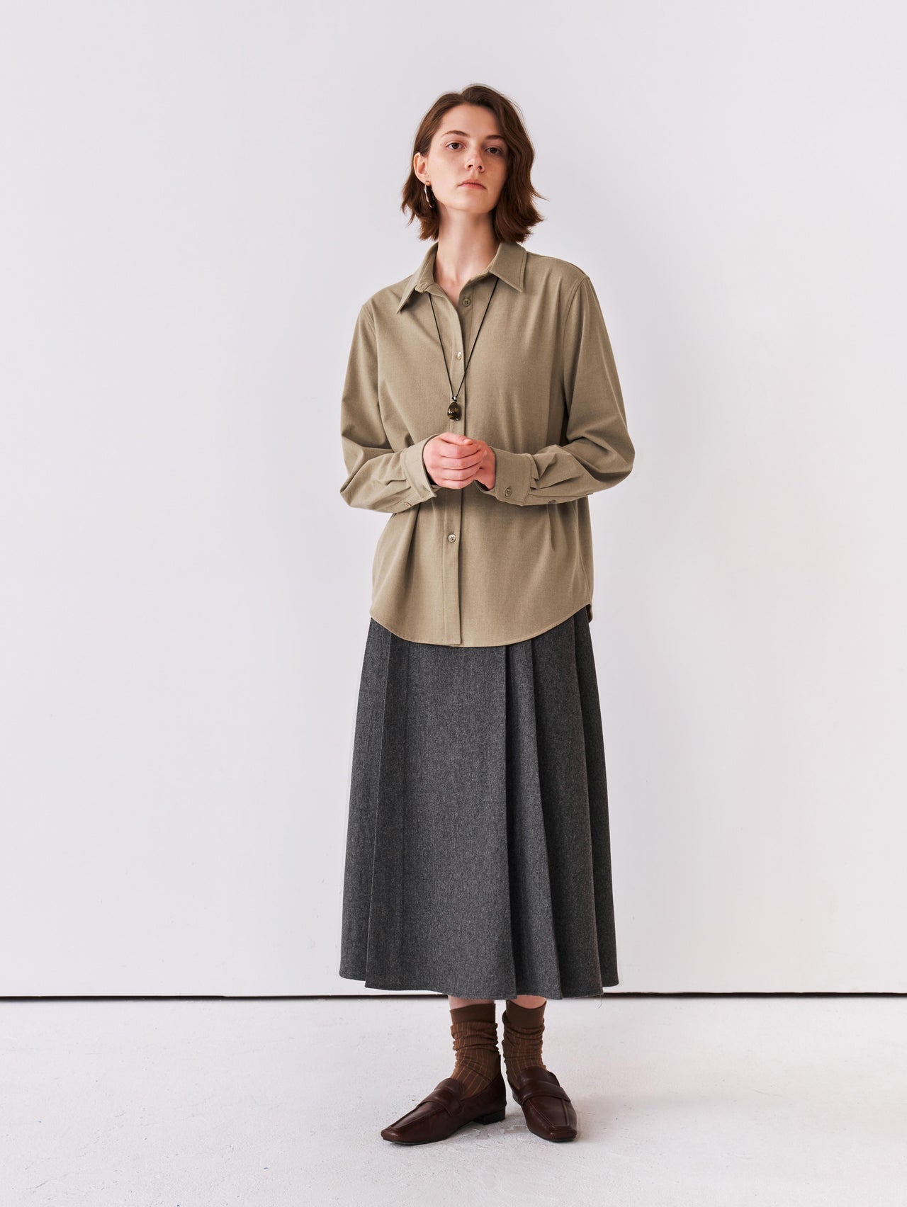 Arc Pleat Skirt