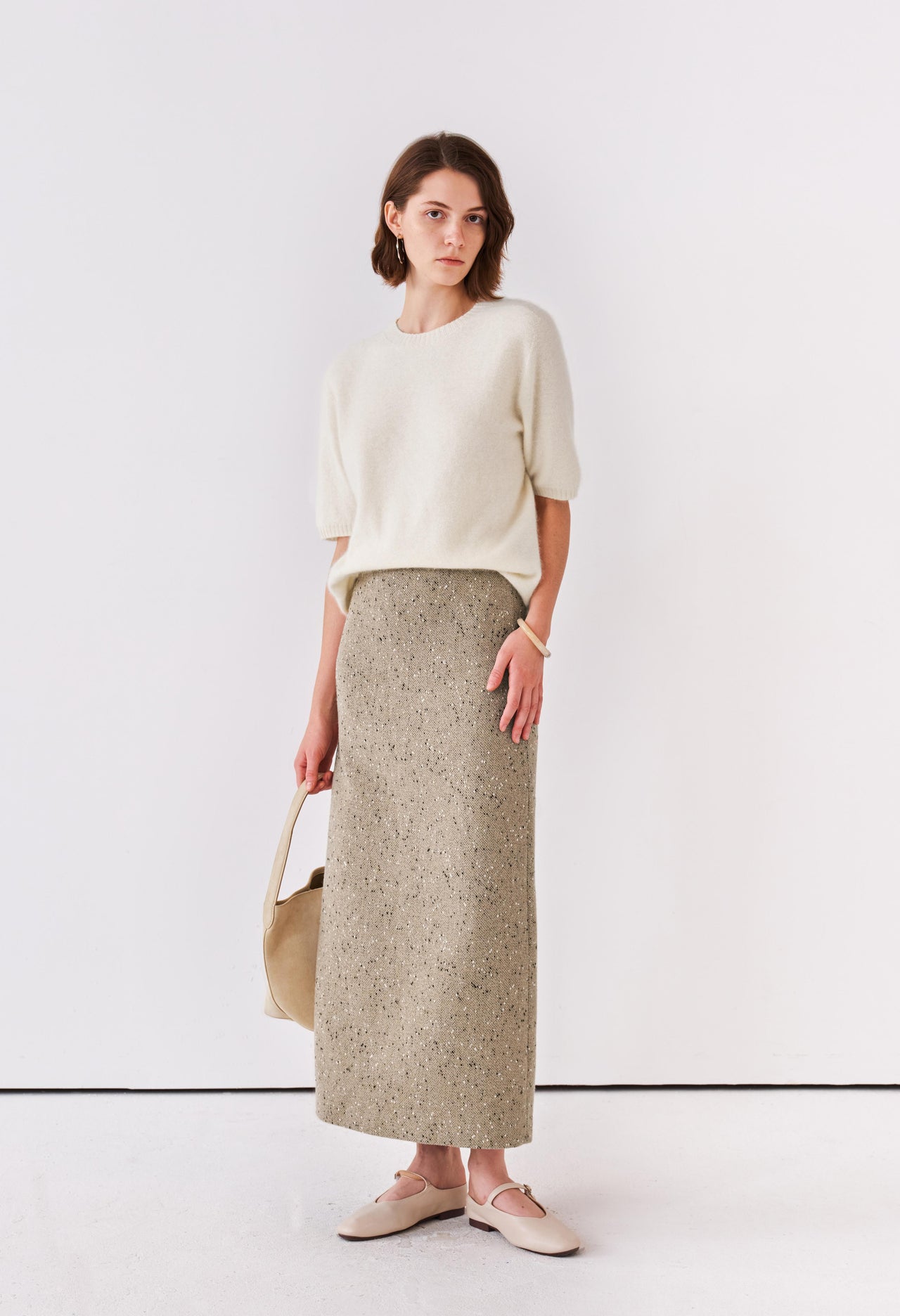 Marl Maxi Skirt