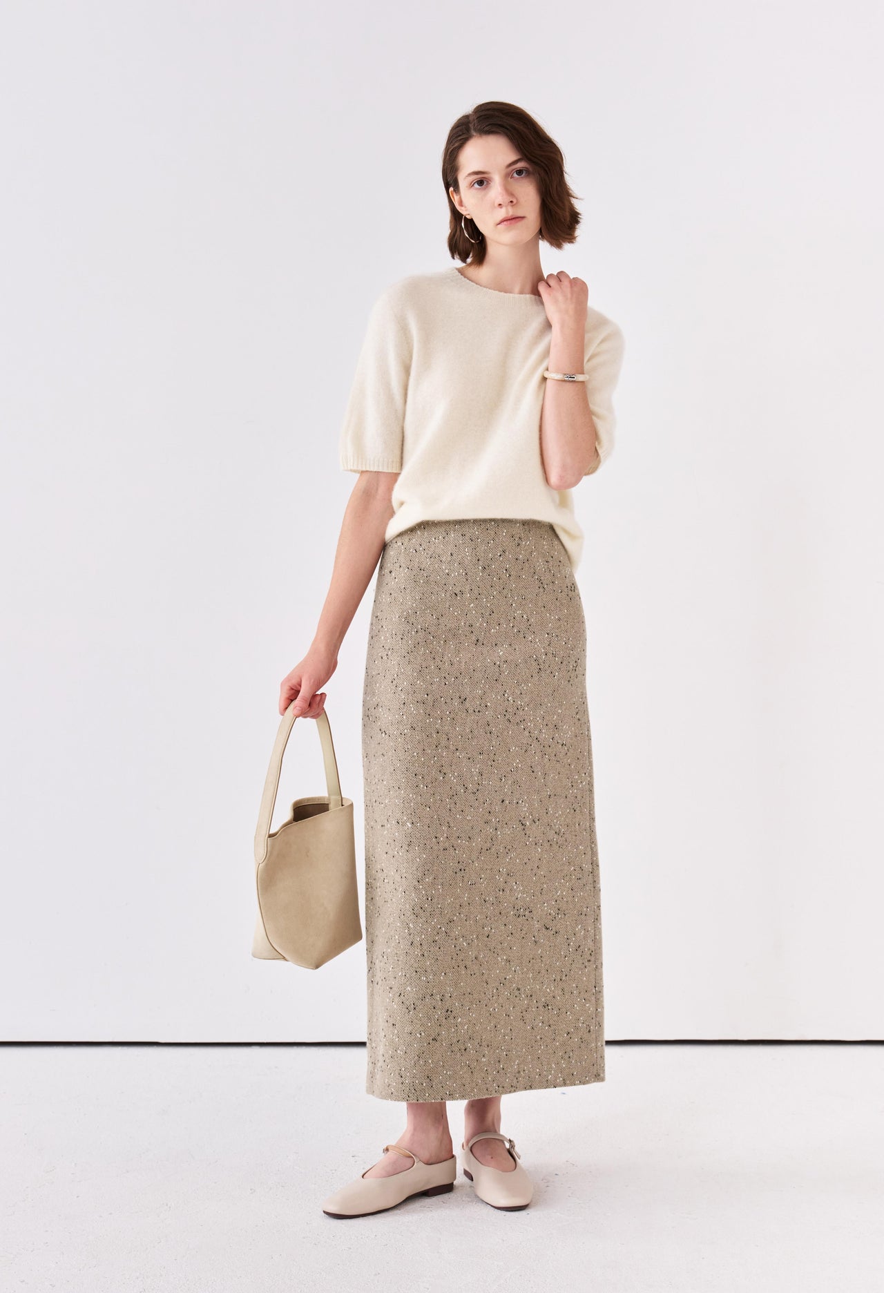 Marl Maxi Skirt