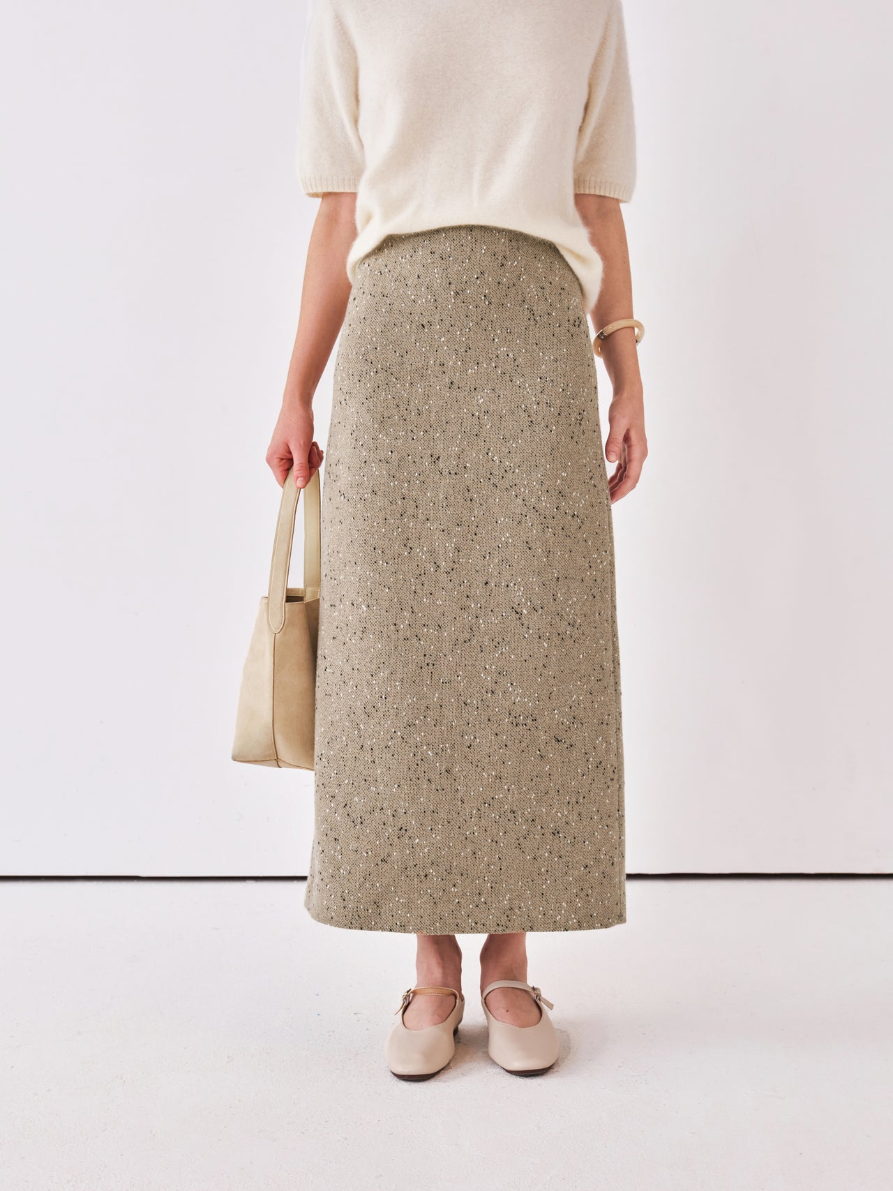 Marl Maxi Skirt