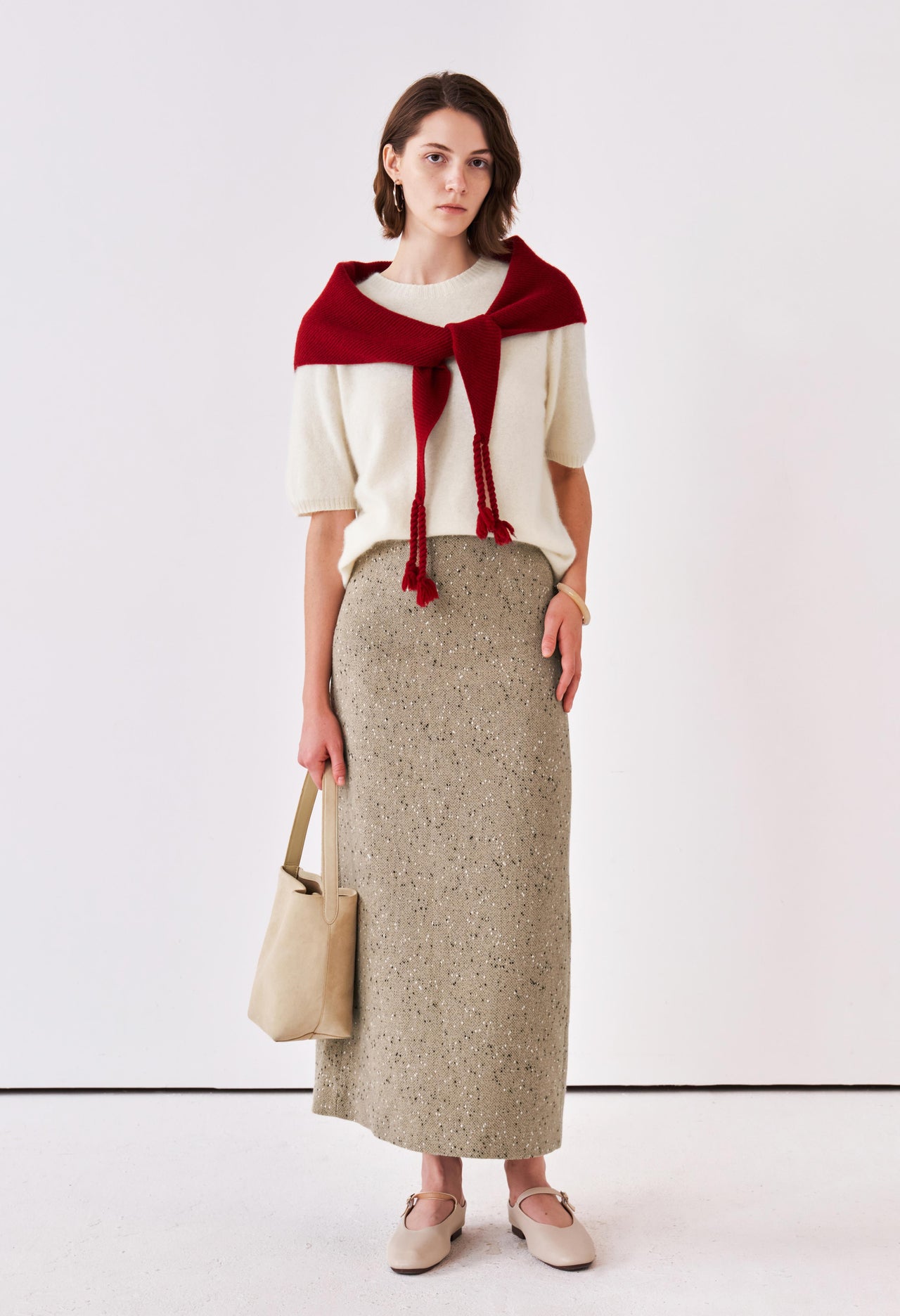 Marl Maxi Skirt