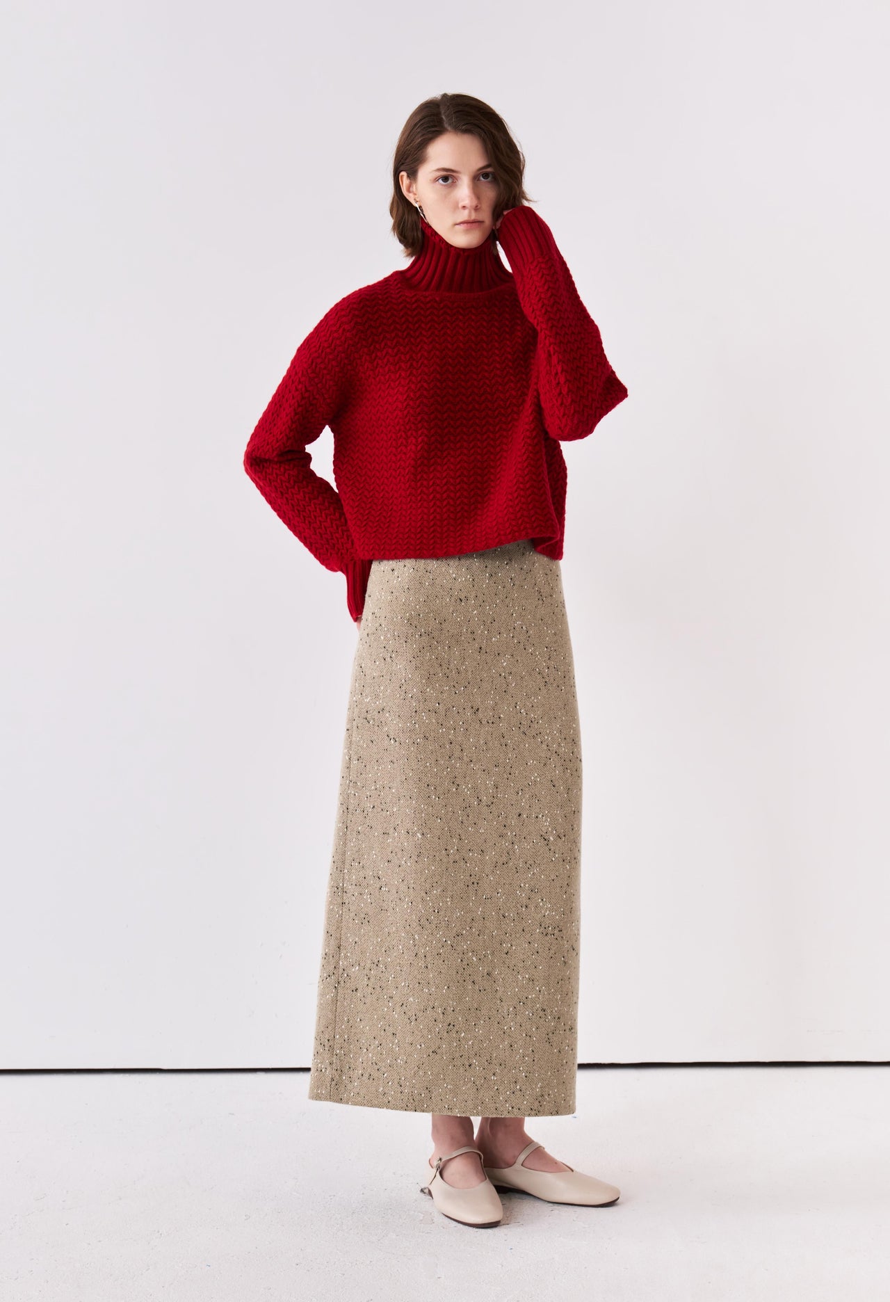 Marl Maxi Skirt