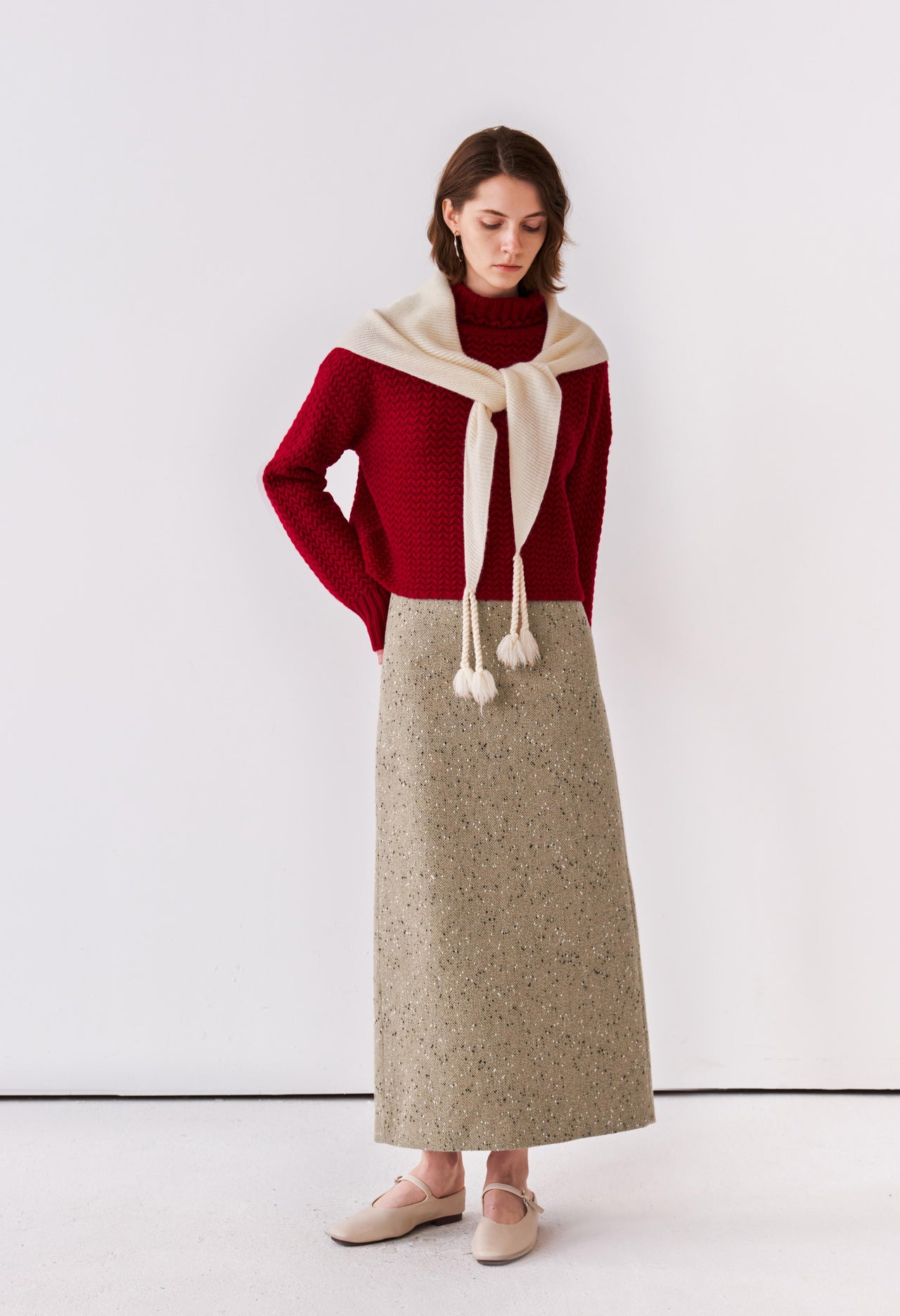 Marl Maxi Skirt