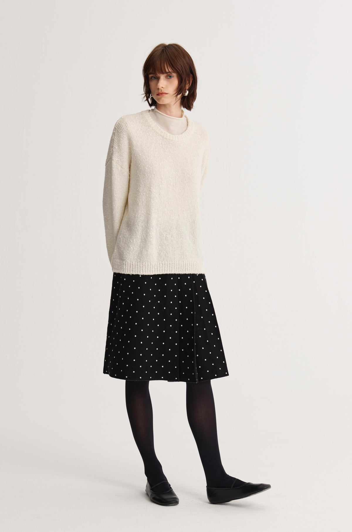 Wool Mock-Neck Top