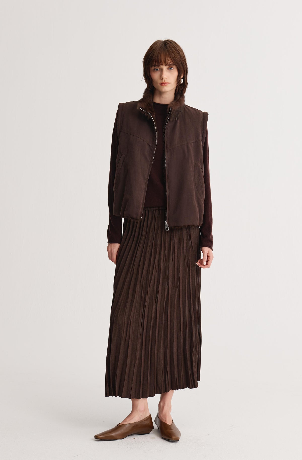 Avel Pleated Skirt