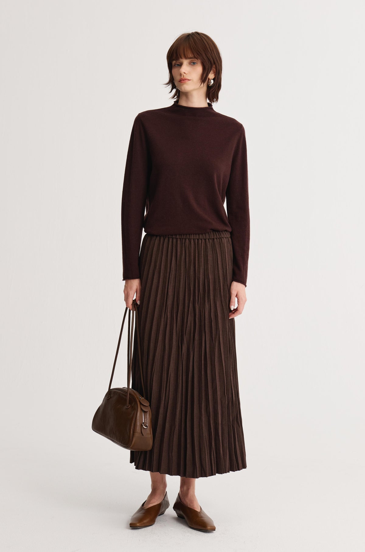 Wool Mock-Neck Top