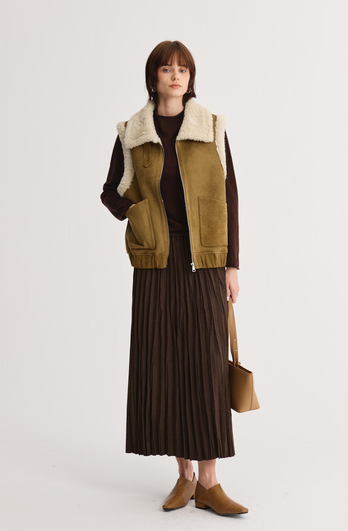 Avel Pleated Skirt