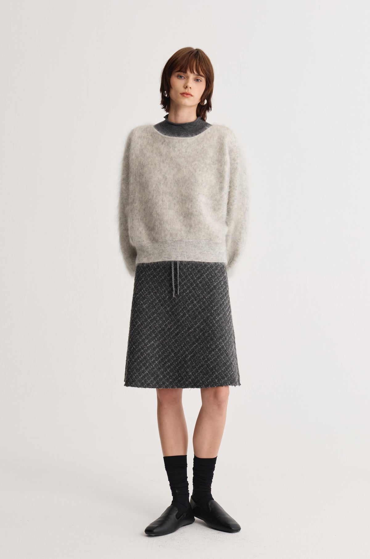 Wool Mock-Neck Top