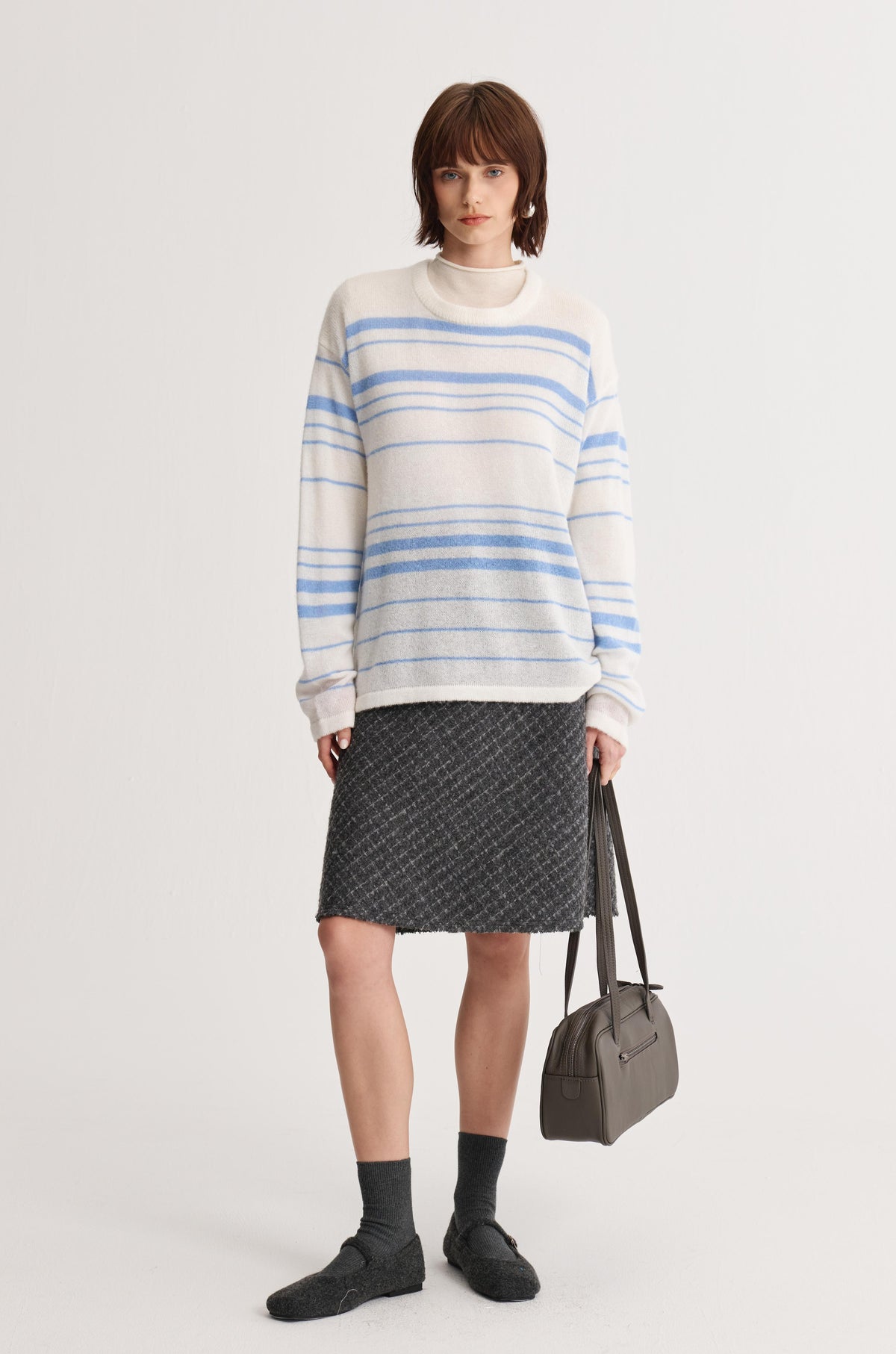 Wool Mock-Neck Top