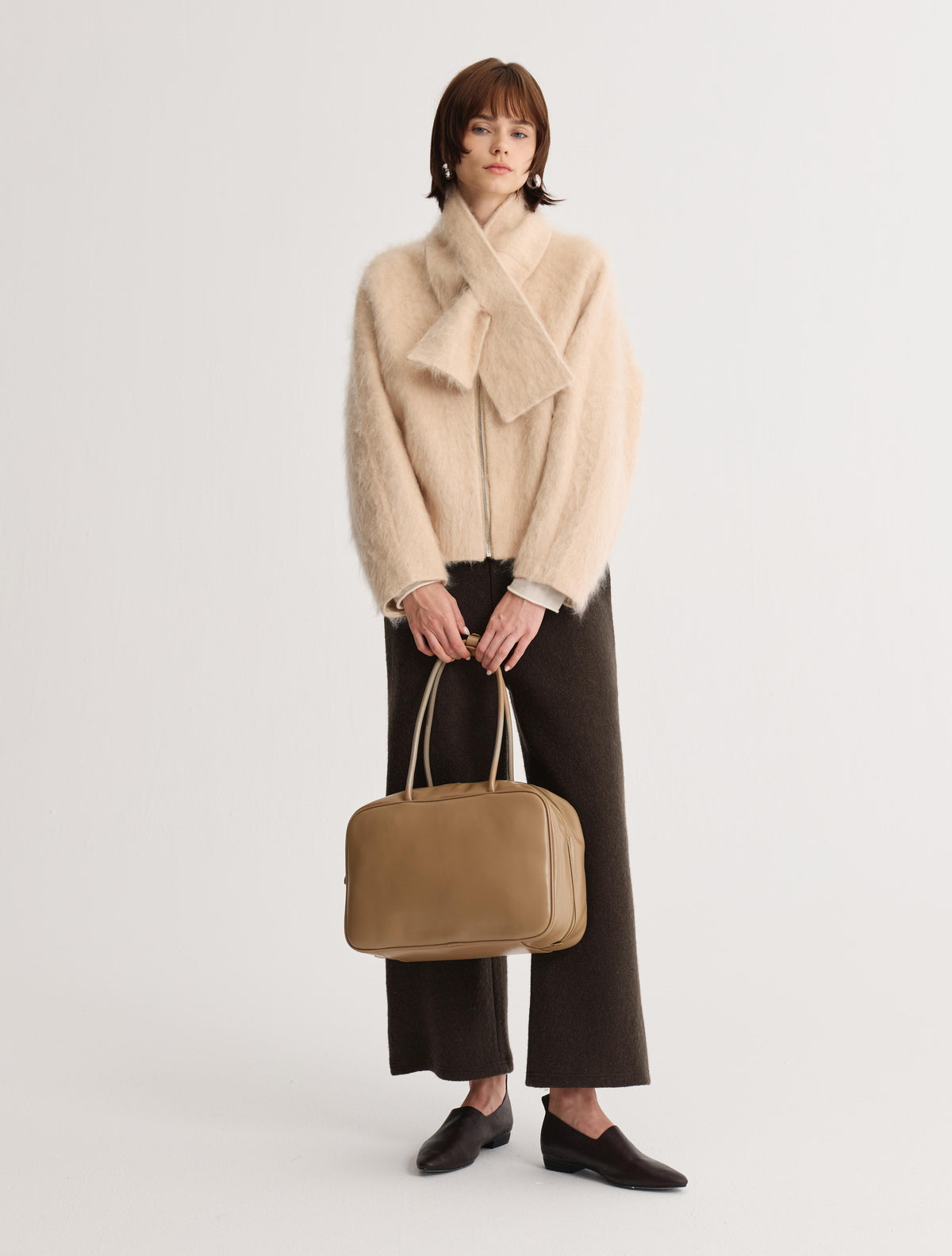Scarf Zip Jacket