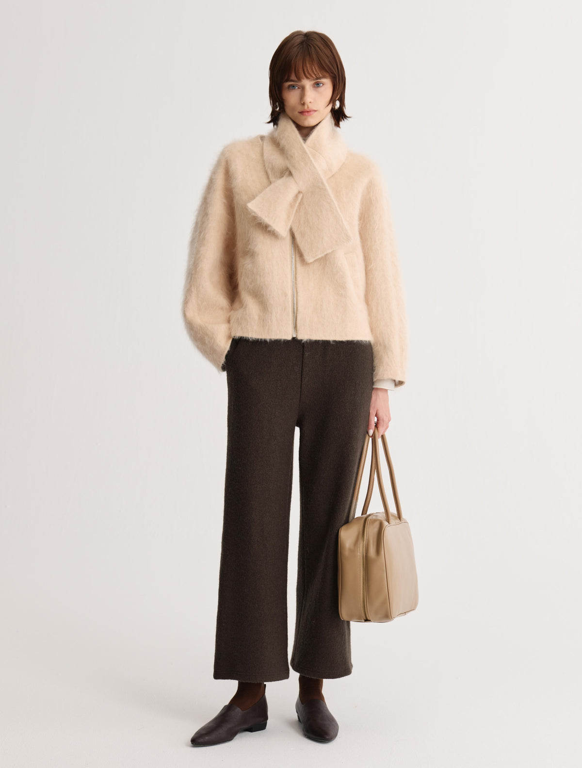 Scarf Zip Jacket