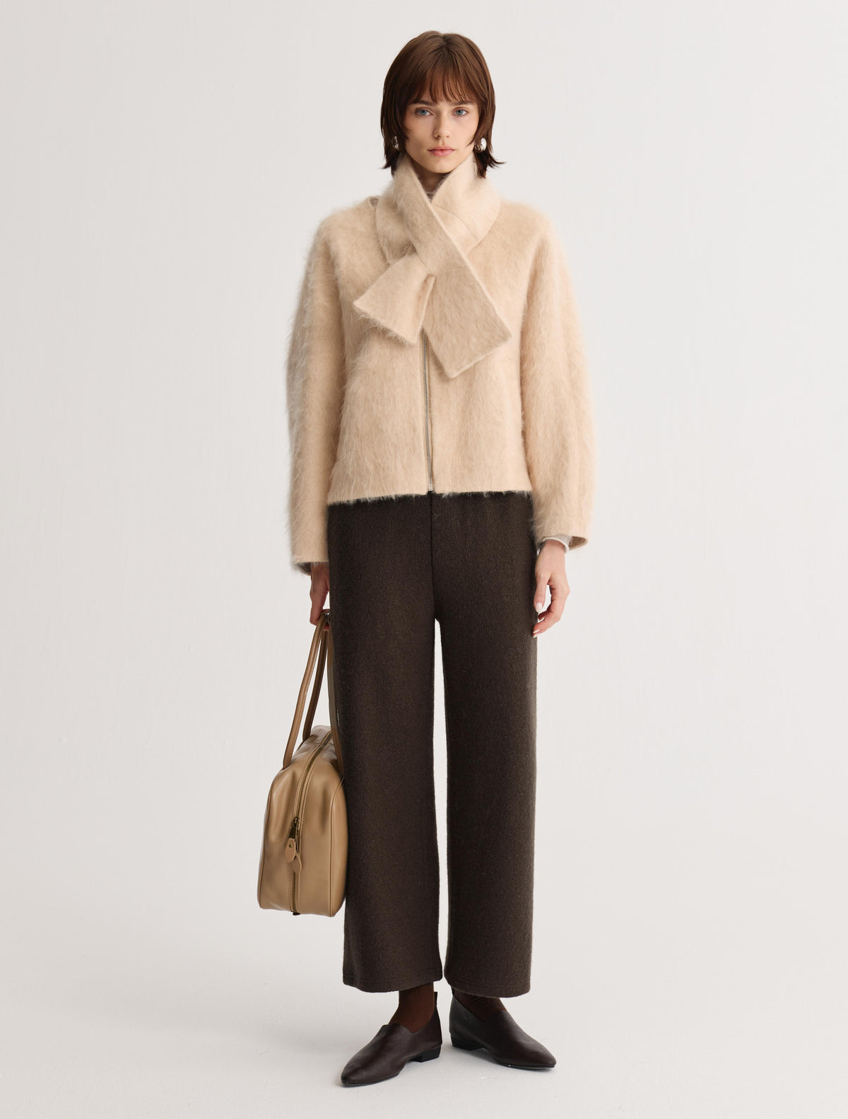 Scarf Zip Jacket